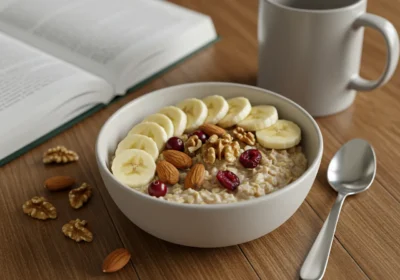 Dry Fruit-Infused Oatmeal Bowl