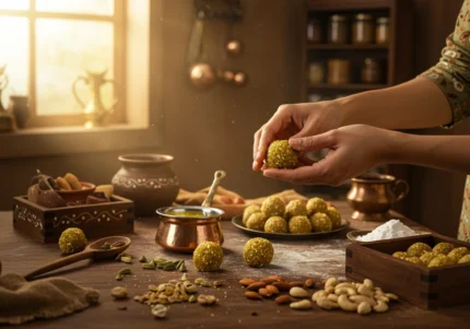 Festive Dry Fruit Ladoo Prep