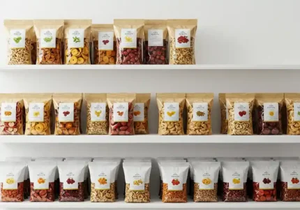Minimalist Dry Fruit Pack Display