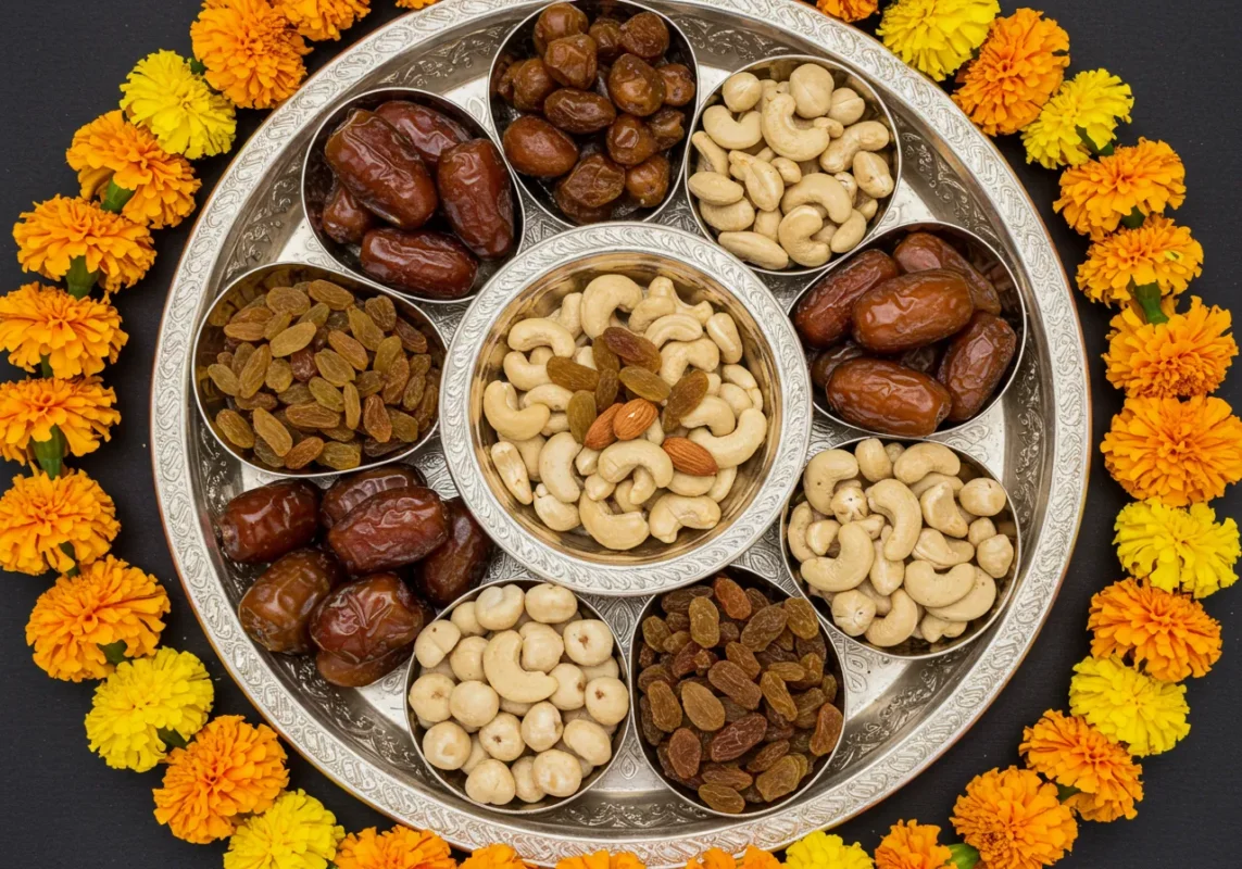 Traditional-Indian-Dry-Fruit-Thali