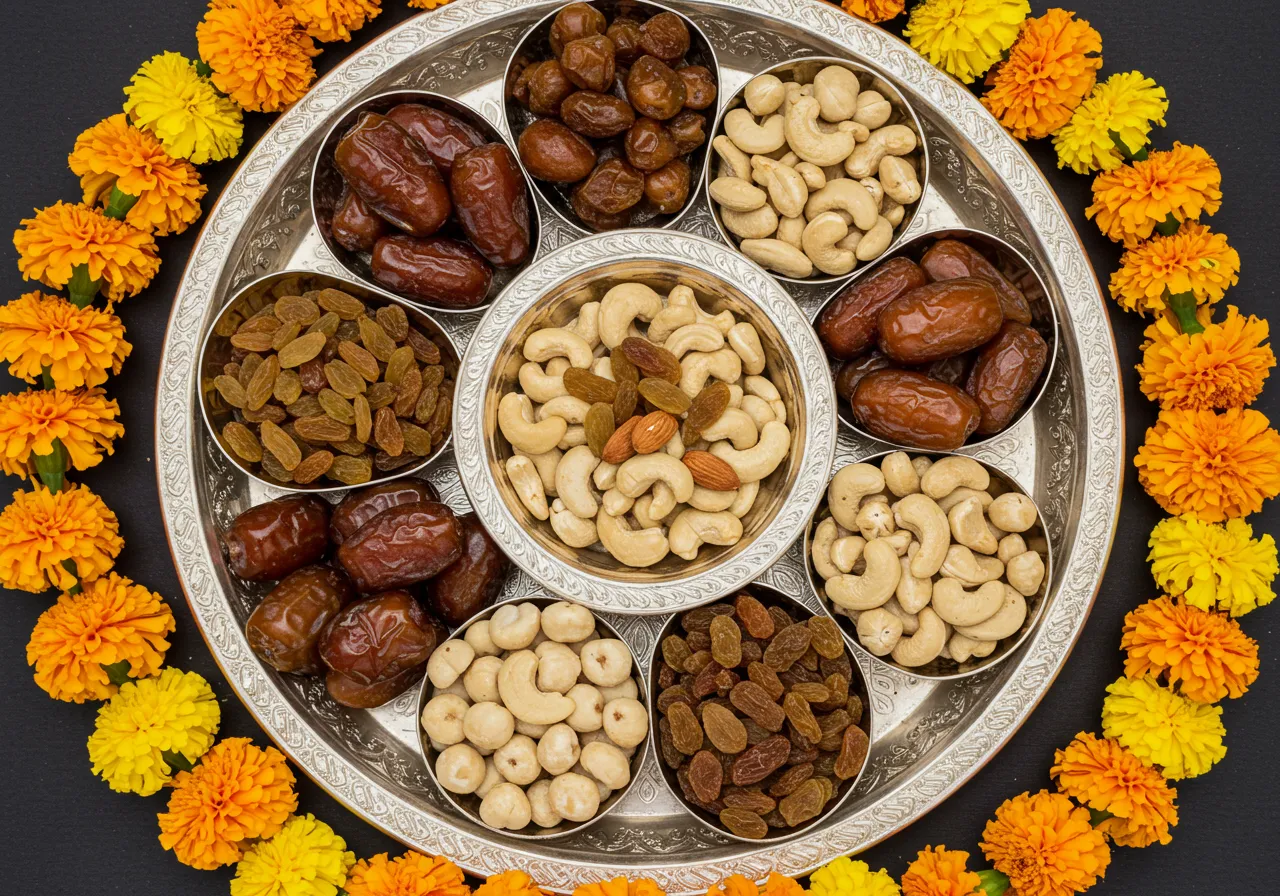 Traditional-Indian-Dry-Fruit-Thali