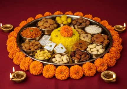 Traditional Thali of Dry Fruits